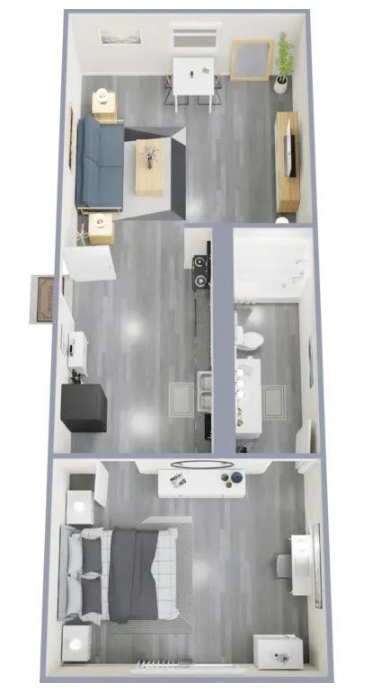 1 bed, 1 bath, 610 sqft, $1,375