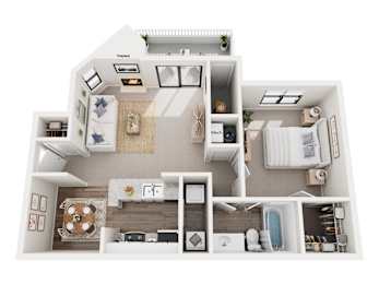 1 bed, 1 bath, 764 sqft, $1,363