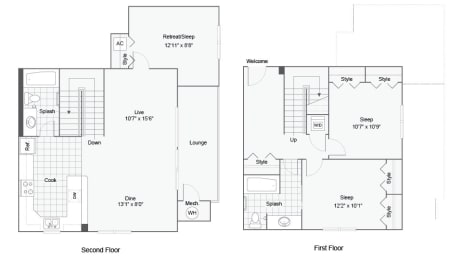 3 beds, 2 baths, 1,342 sqft, $2,595