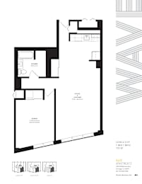 1 bed, 1 bath, 722 sqft, $2,599