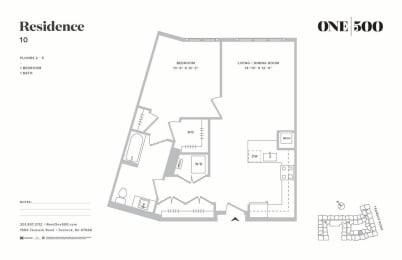 1 bed, 1 bath, $3,055