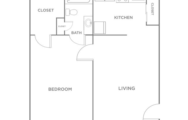 1 bed, 1 bath, 650 sqft, $889, Unit 1212F