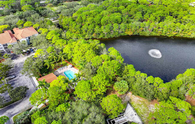 aerial view of Sophia at Abacoa luxury Jupiter, FL apartments