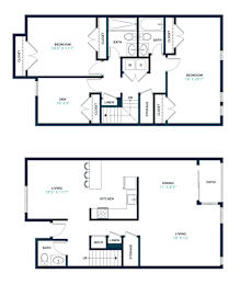 2 beds, 2.5 baths, 1,578 sqft, $3,090