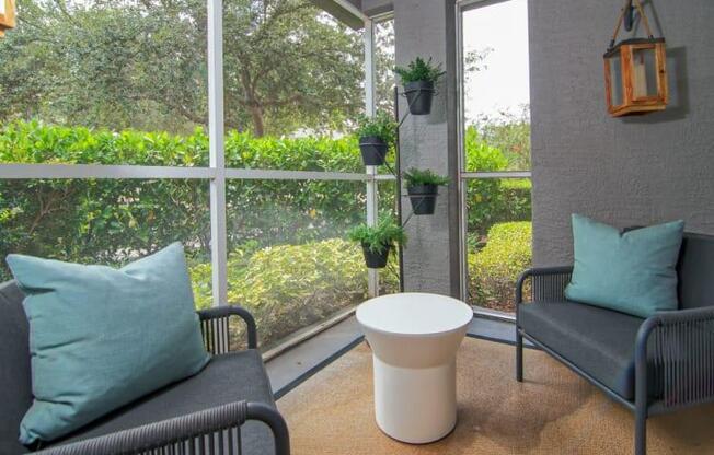 Private Screen-In Patio or Balcony at The Sophia at Abacoa, Jupiter, FL, 33458