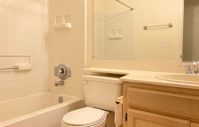 Spacious sun filled 2 bedroom with Washer/ Dryer in unit and garage!