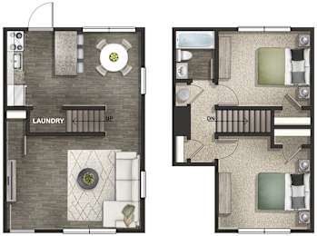 2 beds, 1 bath, 1,200 sqft, $1,225