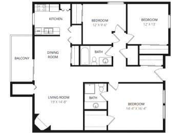 3 beds, 2 baths, 1,501 sqft, $1,560