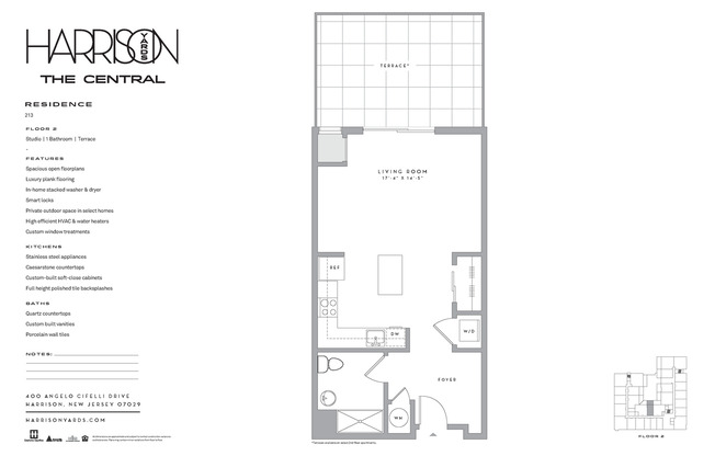 Studio, 1 bath, 545 sqft, $2,570