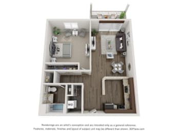 1 bed, 1 bath, 786 sqft, $1,275