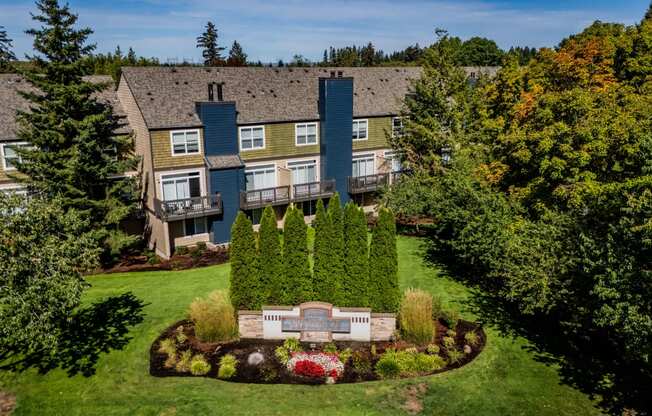 Aerial View of The Colonnade Apartments Near Nike Headquarters