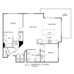 2 beds, 2 baths, 1,125 sqft, $1,801