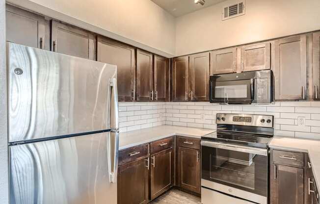 A Typical Kitchen at Fox Run Lofts 