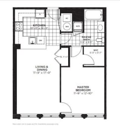 1 bed, 1 bath, 747 sqft, $2,251