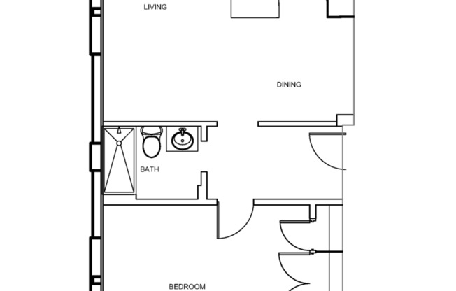 1 bed, 1 bath, 626 sqft, $1,740
