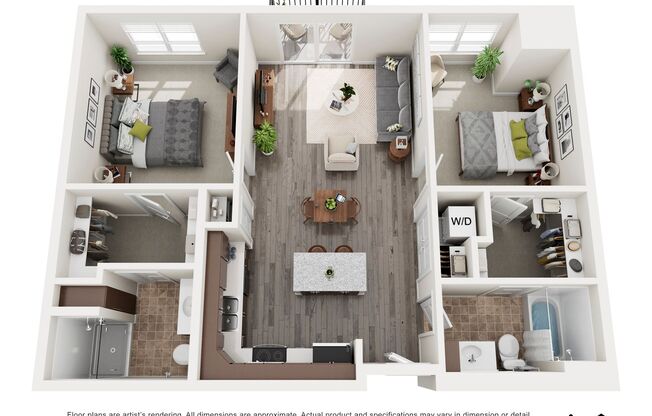 2 beds, 2 baths, 1,021 sqft, $2,358, Unit 125