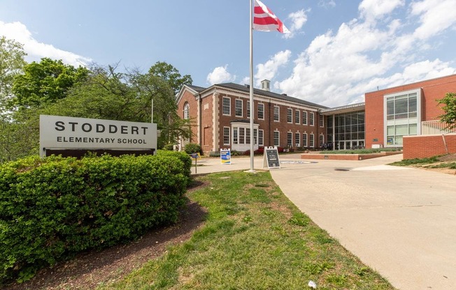 Stoddert Elementary School located near Park Crest Apartments in Glover Park DC
