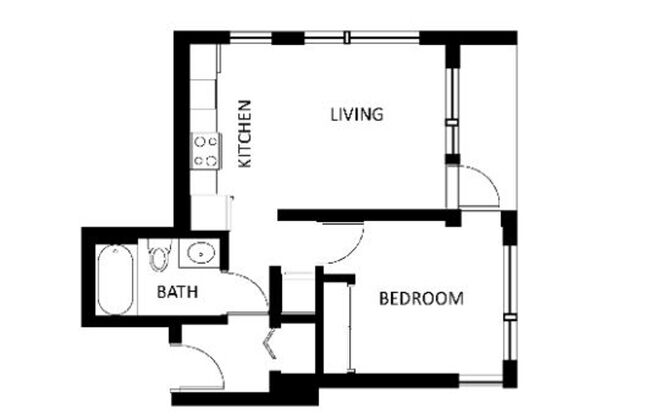 1 bed, 1 bath, 474 sqft, $1,664, Unit 501