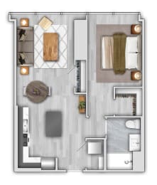 1 bed, 1 bath, $3,030