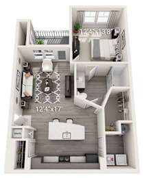 1 bed, 1 bath, 772 sqft, $1,450