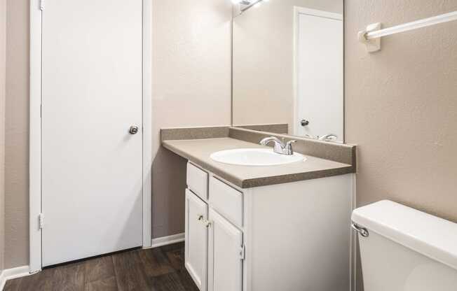 Model Bathroom at Reflections Apartment Homes in Gainesville, Florida, FL
