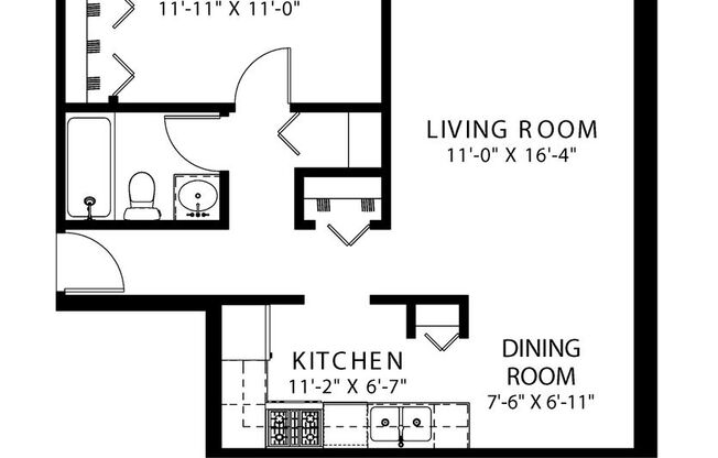 1 bed, 1 bath, $2,025, Unit 450