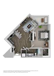 1 bed, 1 bath, 719 sqft, $1,754