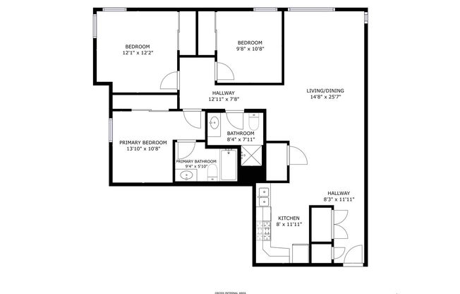3 beds, 2 baths, 1,150 sqft, $2,799, Unit 220