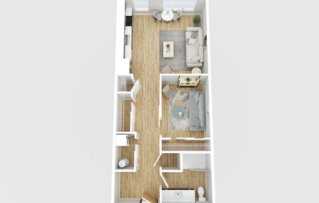 Studio, 1 bath, 731 sqft, $1,900, Unit 110 W Beall #609