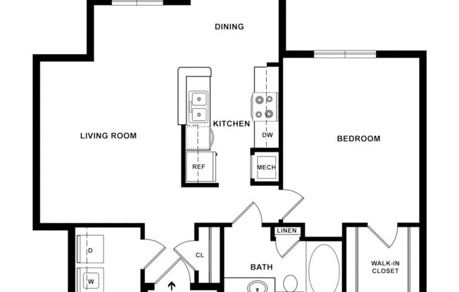 1 bed, 1 bath, 817 sqft, $1,395