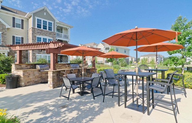 Tapestry Naperville Apartments Outdoor Grill Lounge