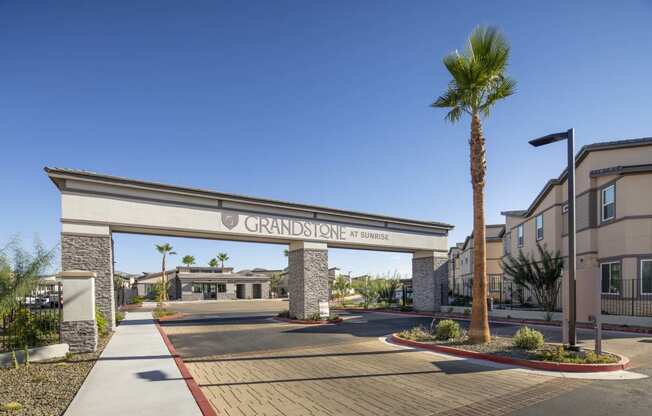 a building with a sign at Grandstone at Sunrise, Peoria, AZ