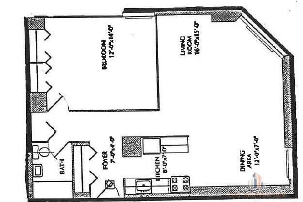 1 bed, 1 bath, 800 sqft, $4,000, Unit 2C