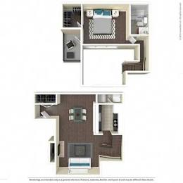 1 bed, 1 bath, 815 sqft, $995