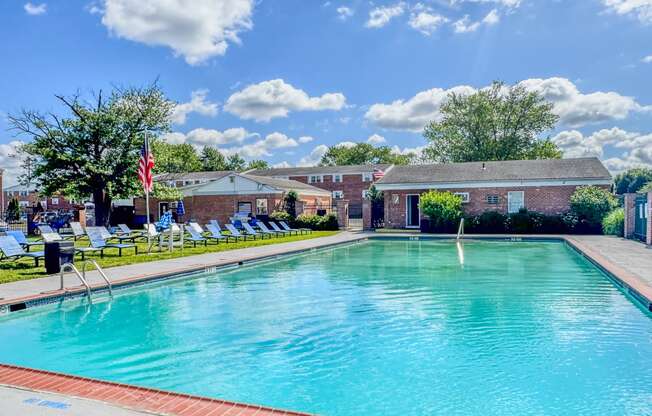 our resort style swimming pool at our apartments at Glen Hollow, Croydon, PA, 19021