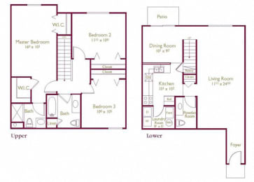 3 beds, 2.5 baths, 1,426 sqft, $1,977