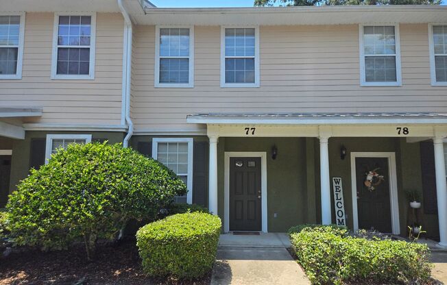 2BR/2.5BA furnished townhome in a gated community close to the University of Florida, Shands, Butler Plaza, and more!