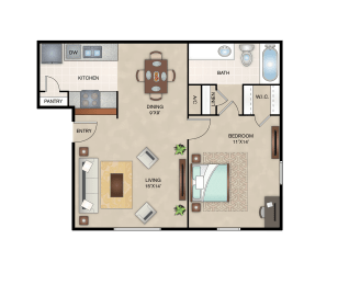 Maple Floor Plan layout  at Arbors Of Cleburne, Cleburne