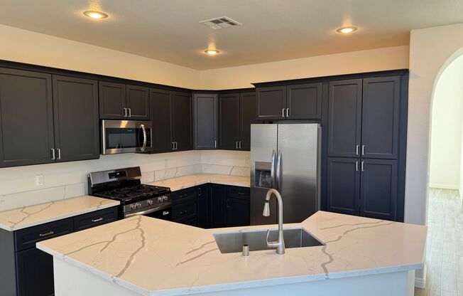 New flooring and kitchen. No neigbors behind you. Downstairs bedroom