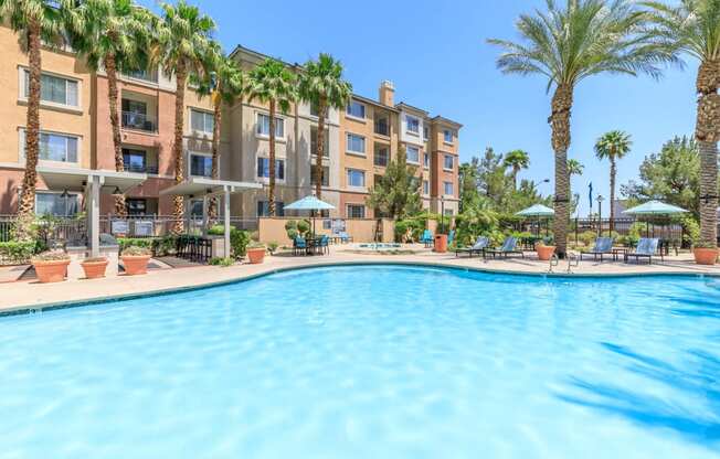 Pool side at Loreto & Palacio by Picerne, Las Vegas, NV