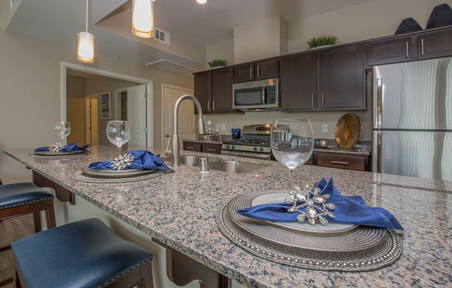 Granite Countertop Kitchen at The Passage Apartments by Picerne, Henderson, NV, 89014