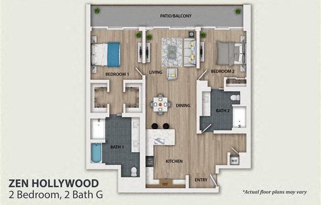 2 beds, 2 baths, 1,634 sqft, $6,525