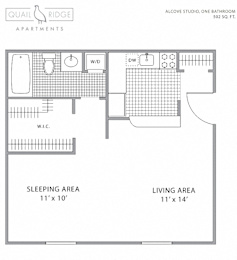 Studio, 1 bath, 502 sqft, $1,723