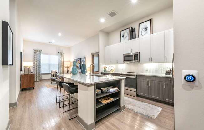 Island Kitchen at The Bridge at McKinney, Texas, 75069