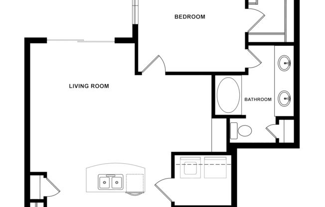 1 bed, 1 bath, 933 sqft, $1,530