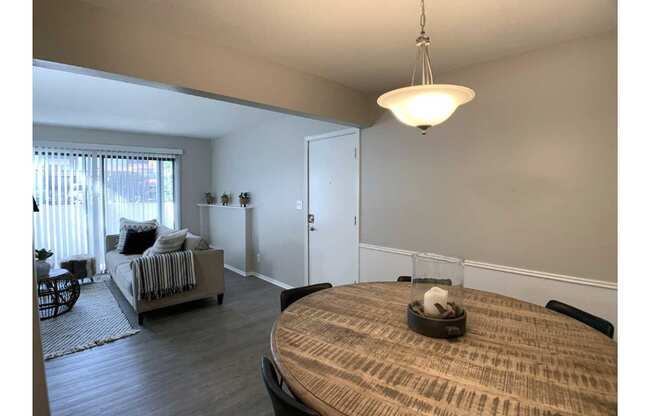 A room with a bed and a couch.