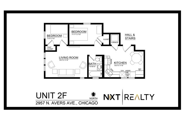 2 beds, 1 bath, 900 sqft, $1,885, Unit #2F