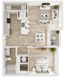 1 bed, 1 bath, 817 sqft, $962