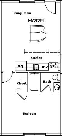 1 bed, 1 bath, 530 sqft, $965, Unit Livery Unit # 21