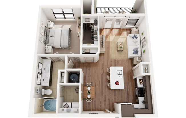 1 bed, 1 bath, 786 sqft, $1,468